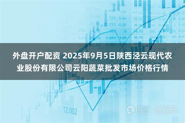外盘开户配资 2025年9月5日陕西泾云现代农业股份有限公司云阳蔬菜批发市场价格行情